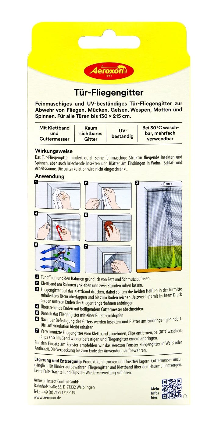 Aeroxon Tür-Fliegengitter - 2 Stück 5 Aeroxon Tür-Fliegengitter - 2 Stück – Bild 3