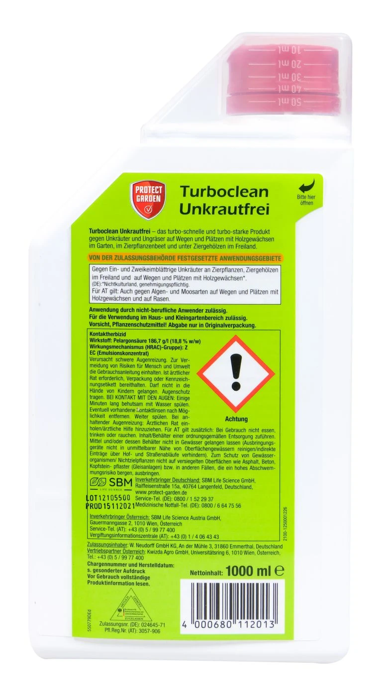 Protect Garden Turboclean Unkrautfrei - 1 L 4 Protect Garden Turboclean Unkrautfrei - 1 L – Bild 2