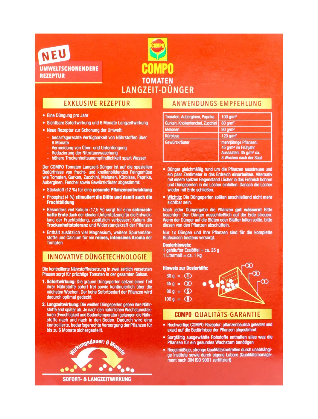 COMPO BIO Tomaten Langzeit-Dünger Mit Schafwolle - 0,85 Kg 5 COMPO BIO Tomaten Langzeit-Dünger Mit Schafwolle - 0,85 Kg – Bild 3