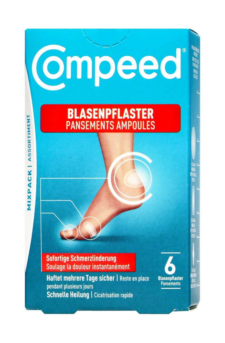 Compeed Blasenpflaster Mixpack - 6 Stück 3 Compeed Blasenpflaster Mixpack - 6 Stück