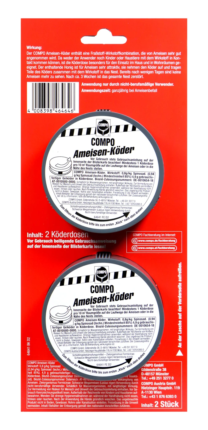 Compo Ameisen-Köder - 2 Stück 4 Compo Ameisen-Köder - 2 Stück – Bild 2