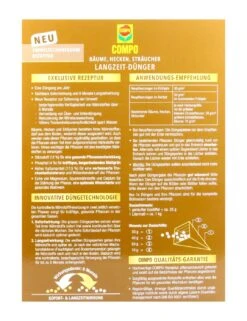 Compo Bäume, Hecken, Sträucher Langzeit-Dünger - 2 Kg -SubStral Compo20Baeume20Hecken20Straeucher20Langzeitduenger 32120 H01