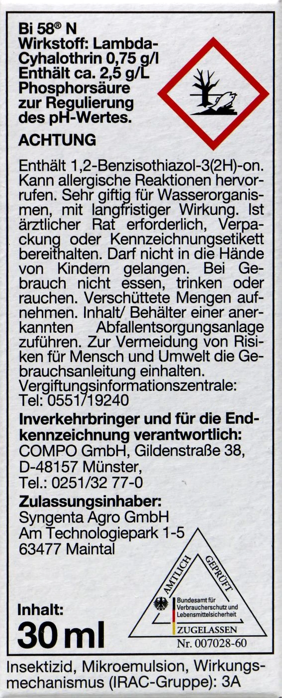 Compo Bi 58 N Insektizid - 30 Ml 4 Compo Bi 58 N Insektizid - 30 Ml – Bild 2