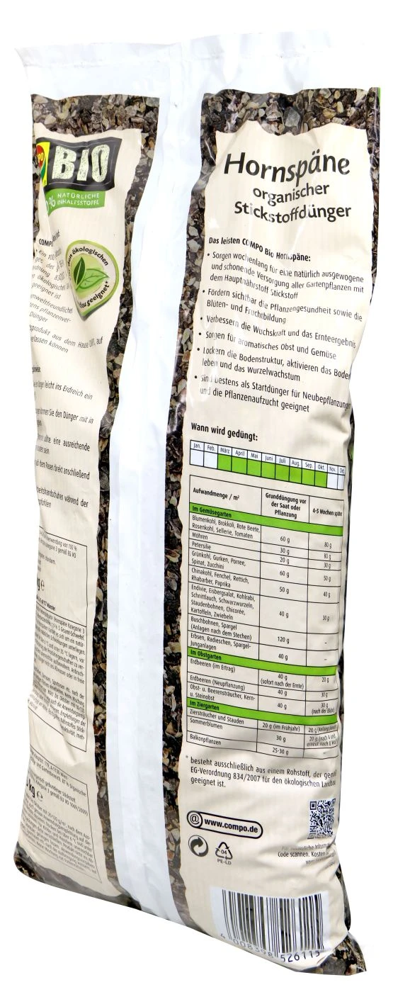 Compo Bio Hornspäne - 2,5 Kg 4 Compo Bio Hornspäne - 2,5 Kg – Bild 2