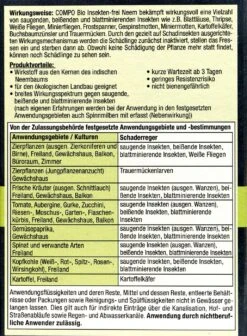 Compo Bio Insekten-frei Neem - 30 Ml 8 Compo Bio Insekten-frei Neem - 30 Ml -SubStral Compo20Bio20Insekten frei20Neem 31224 H01