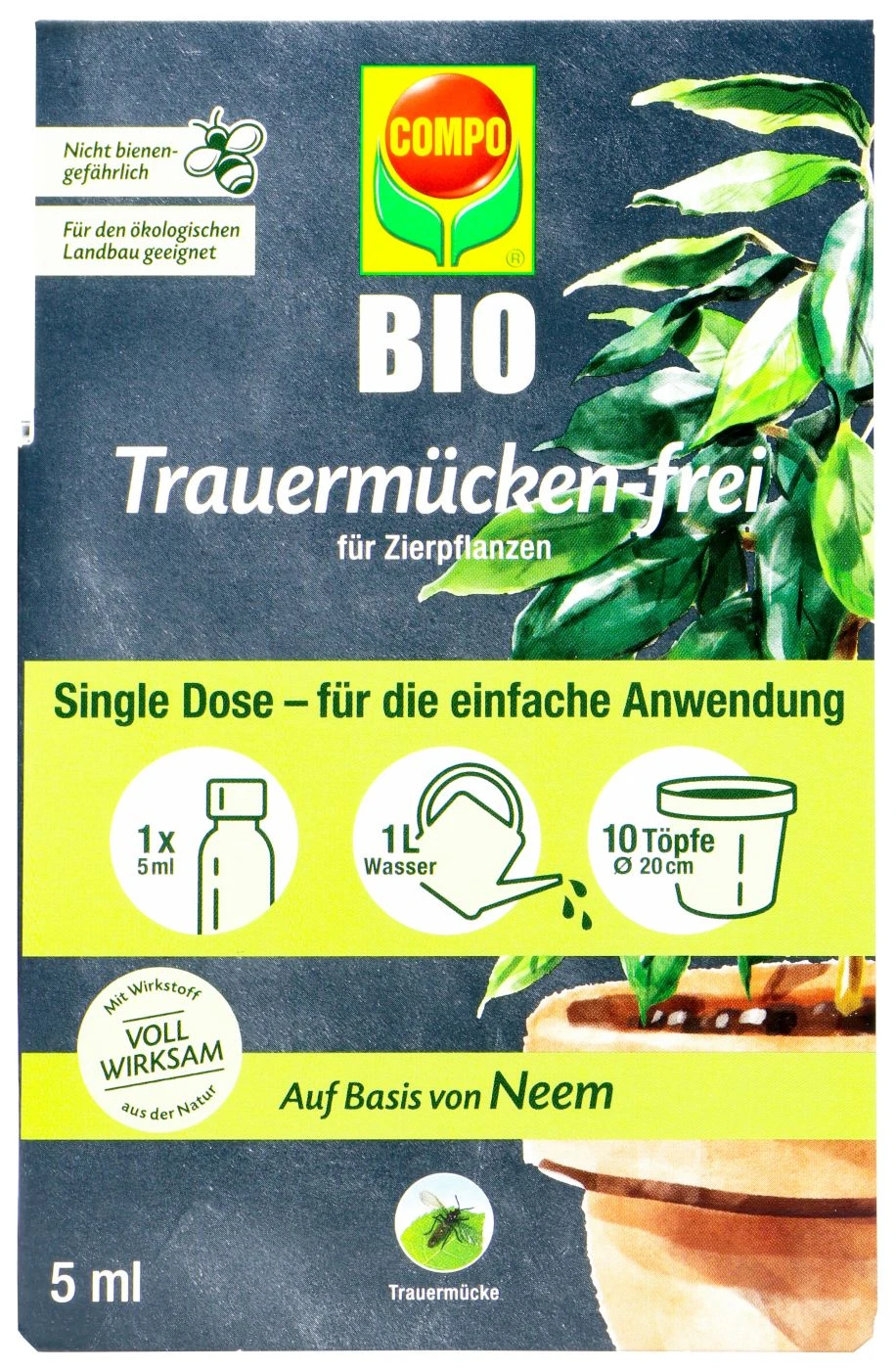 Compo Bio Trauermücken-Frei - 5 Ml 3 Compo Bio Trauermücken-Frei - 5 Ml