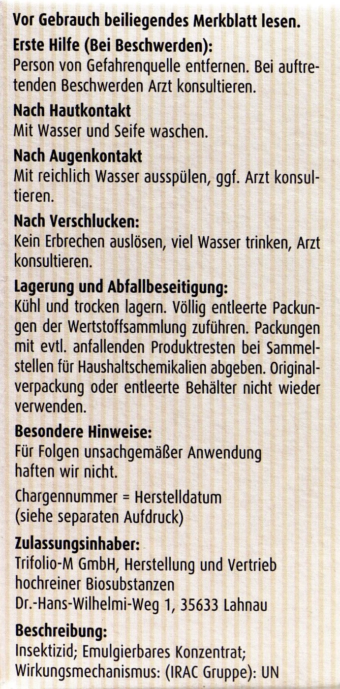 Compo Buchsbaumzünsler K.O. - 50 Ml 4 Compo Buchsbaumzünsler K.O. - 50 Ml – Bild 2