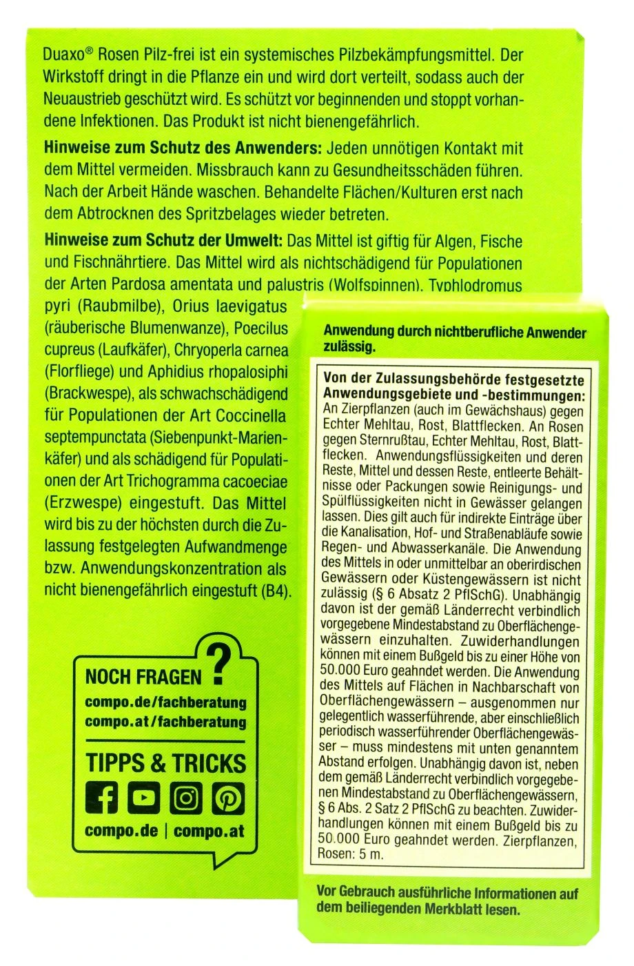 Compo Duaxo Rosen Pilz-frei Für Alle Zierpflanzen - 10 Ml 4 Compo Duaxo Rosen Pilz-frei Für Alle Zierpflanzen - 10 Ml – Bild 2