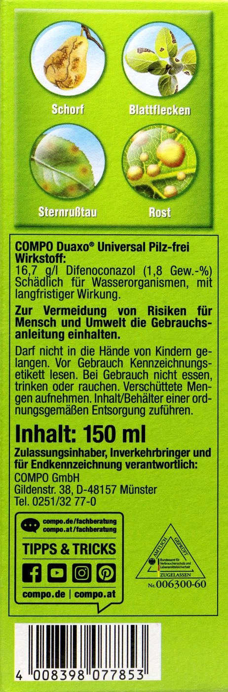 Compo Duaxo Universal Pilz-frei - 150 Ml 6 Compo Duaxo Universal Pilz-frei - 150 Ml – Bild 4