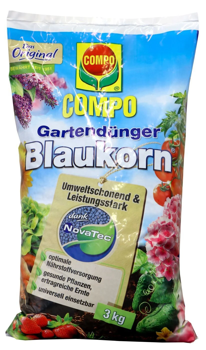 Compo Gartendünger Blaukorn NovaTec - 3 Kg 3 Compo Gartendünger Blaukorn NovaTec - 3 Kg