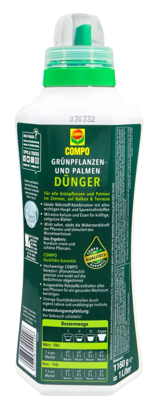 Compo Grünpflanzen- Und Palmendünger - 1 L 3 Compo Grünpflanzen- Und Palmendünger - 1 L – Bild 2