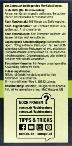 Compo Bio Insekten-frei Neem - 75 Ml -SubStral Compo20Insektenfrei20Neem 31226 L01