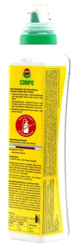 Compo Rasendünger Unkraut & Moos Nein Danke! - 1,3 L 7 Compo Rasendünger Unkraut & Moos Nein Danke! - 1,3 L -SubStral Compo20Rasenduenger20Unkraut20und20Moos20Nein20danke201320l 33630 H02