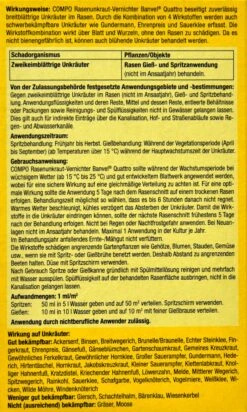 Compo Rasenunkraut-Vernichter Banvel Quattro - 150 Ml -SubStral Compo20Rasenunkraut Vernichter20Banvel20Quattro 33421 H01