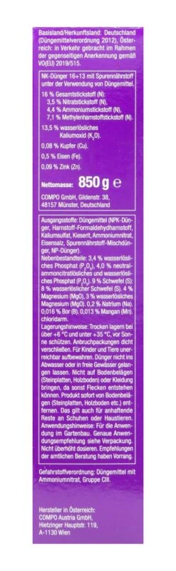 Compo Rhododendron Langzeit-Dünger - 0,85 Kg 9 Compo Rhododendron Langzeit-Dünger - 0,85 Kg -SubStral Compo20Rhododendronduenger 31716 R01