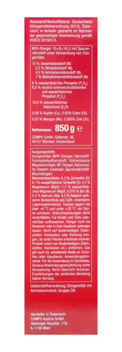 Compo Rosen Langzeit-Dünger - 0,85 Kg 9 Compo Rosen Langzeit-Dünger - 0,85 Kg -SubStral Compo20Rosenduenger 31829 R01