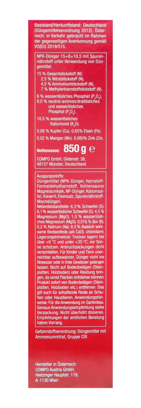 Compo Rosen Langzeit-Dünger - 0,85 Kg 6 Compo Rosen Langzeit-Dünger - 0,85 Kg – Bild 4