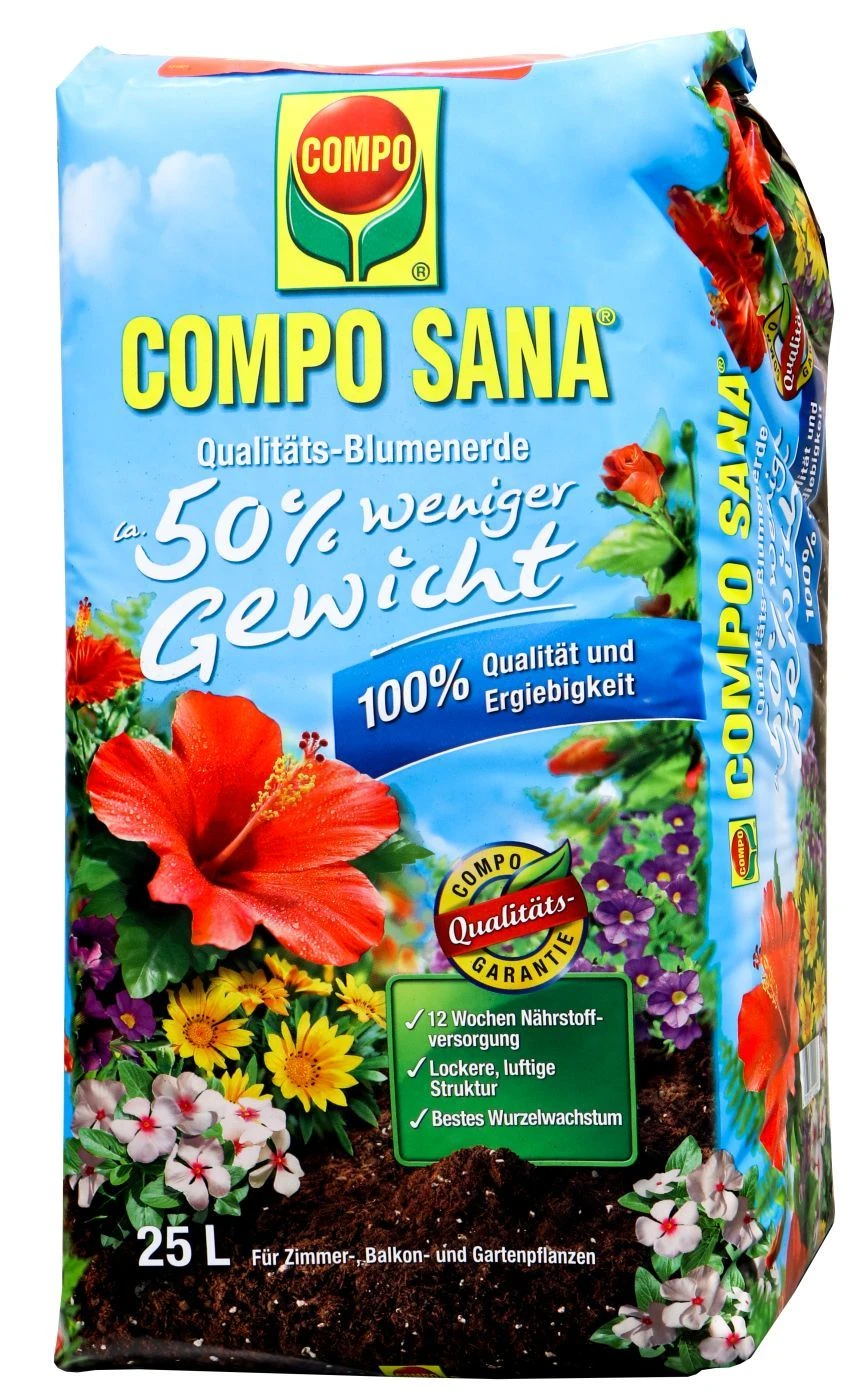 Compo Sana Qualitäts-Blumenerde - 25 L 2 Compo Sana Qualitäts-Blumenerde - 25 L