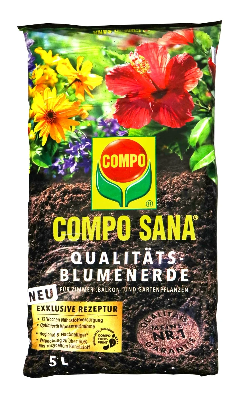 Compo Sana Qualitäts-Blumenerde - 5 L 3 Compo Sana Qualitäts-Blumenerde - 5 L