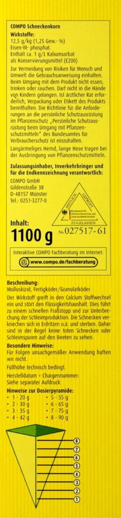 Compo Schneckenkorn - 1,1 Kg 9 Compo Schneckenkorn - 1,1 Kg -SubStral Compo20Schneckenkorn 31314 R01