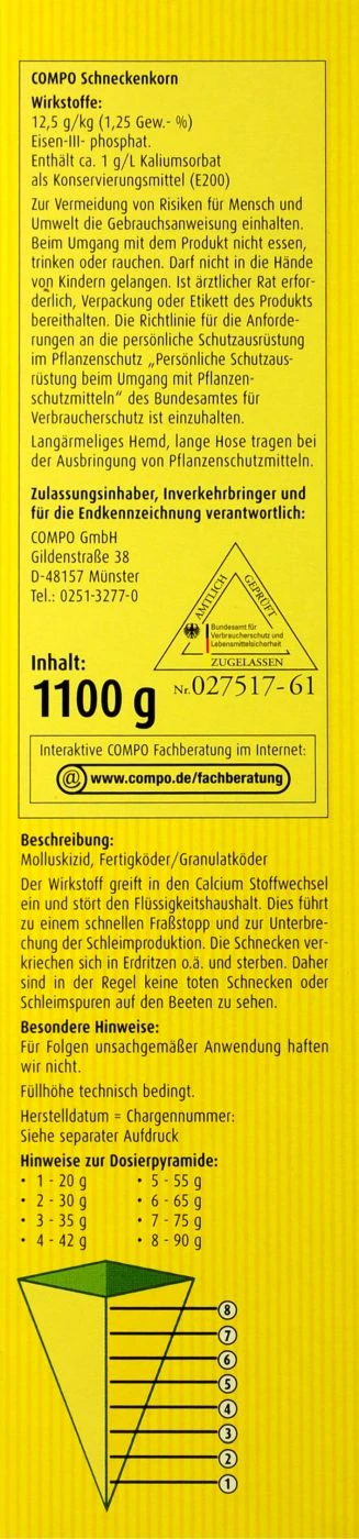 Compo Schneckenkorn - 1,1 Kg 6 Compo Schneckenkorn - 1,1 Kg – Bild 4