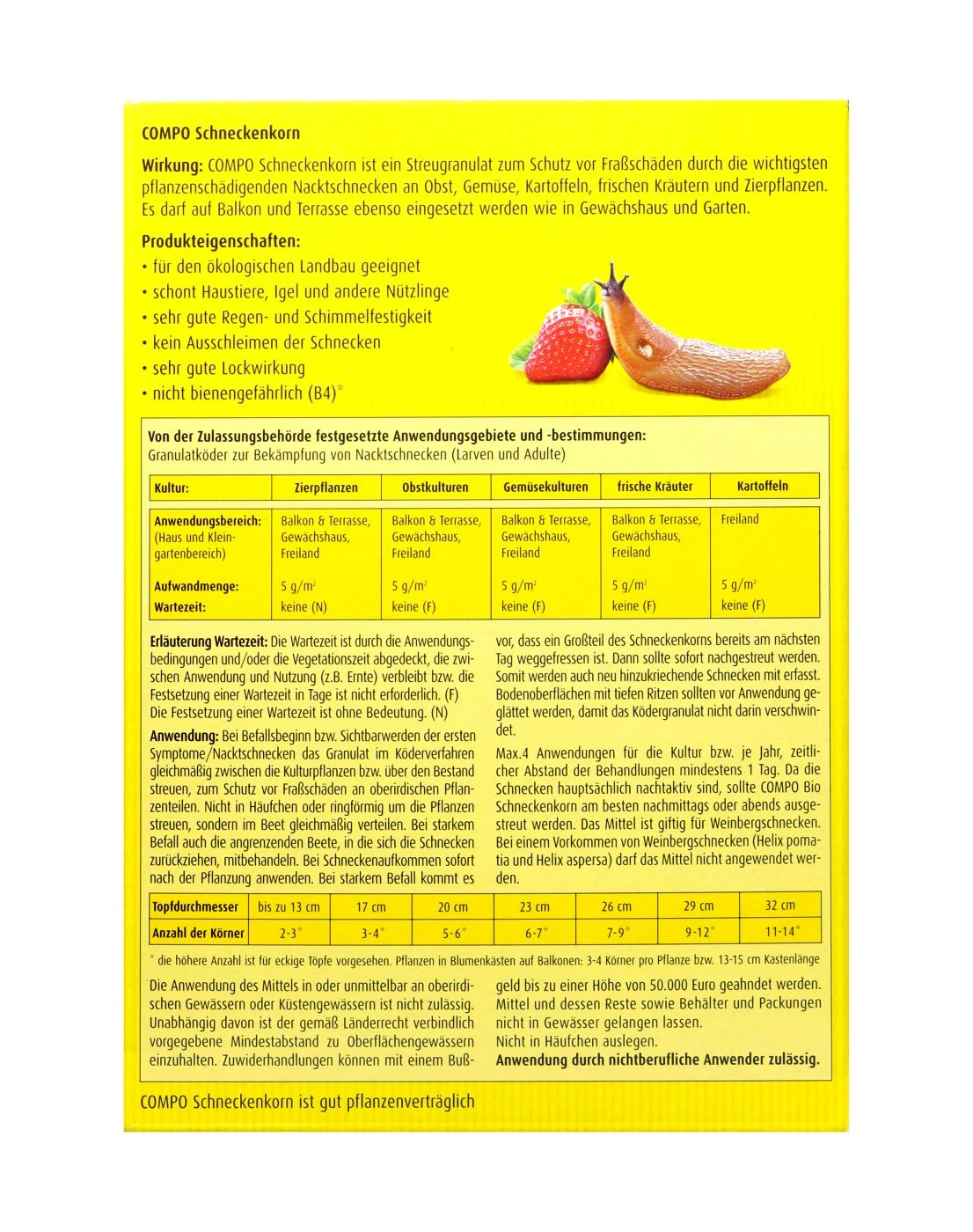 Compo Schneckenkorn - 0,55 Kg 6 Compo Schneckenkorn - 0,55 Kg – Bild 4