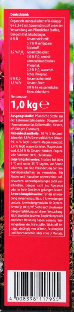 Compo Spezialdünger Rhodo- Und Hortensien Vital - 1 Kg 9 Compo Spezialdünger Rhodo- Und Hortensien Vital - 1 Kg -SubStral Compo20Spezialduenger20Rhodo 20und20Horstensien20Vital 31830 R01