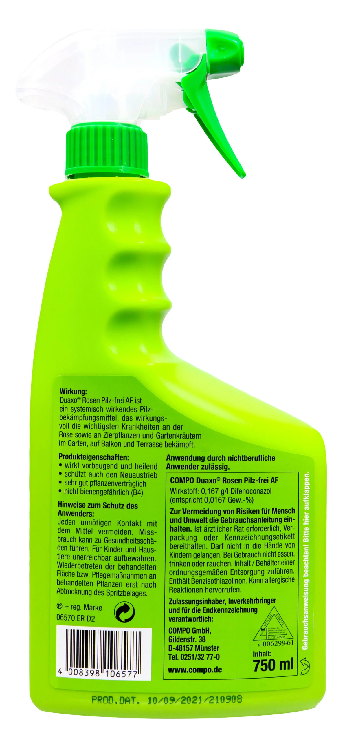 Compo Duaxo Rosen Pilz-frei AF - 0,75 L 4 Compo Duaxo Rosen Pilz-frei AF - 0,75 L – Bild 2