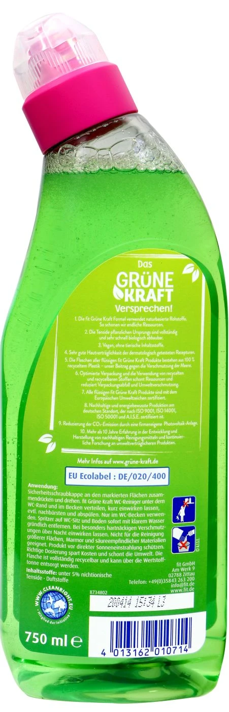 Fit WC-Reinger Grüne Kraft - 750 Ml 4 Fit WC-Reinger Grüne Kraft - 750 Ml – Bild 2