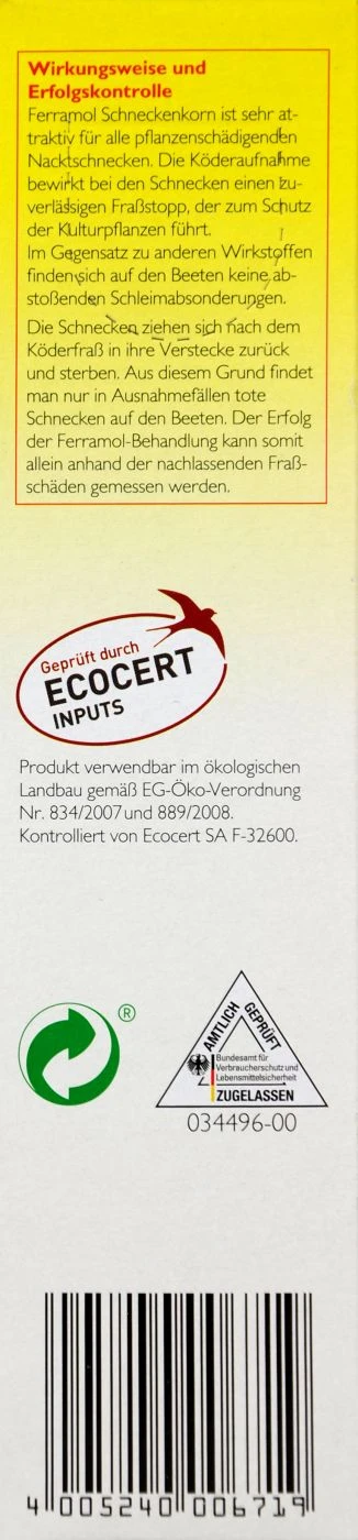 Neudorff Ferramol Schneckenkorn - 500 G 4 Neudorff Ferramol Schneckenkorn - 500 G – Bild 2