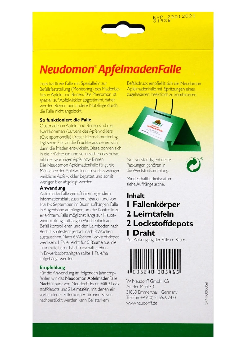 Neudorff Neudomon Apfelmadenfalle 4 Neudorff Neudomon Apfelmadenfalle – Bild 2