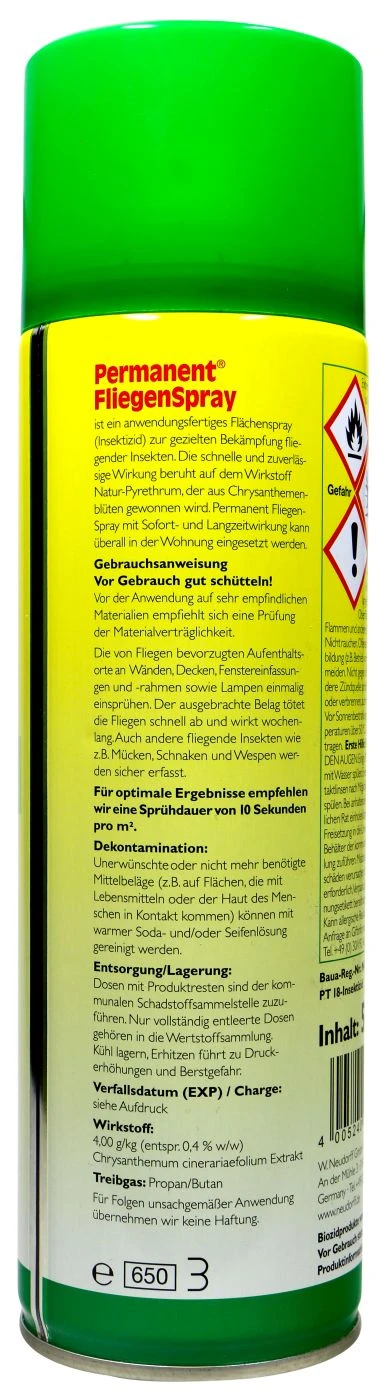 Neudorff Permanent Fliegenspray - 0,5 L 4 Neudorff Permanent Fliegenspray - 0,5 L – Bild 2