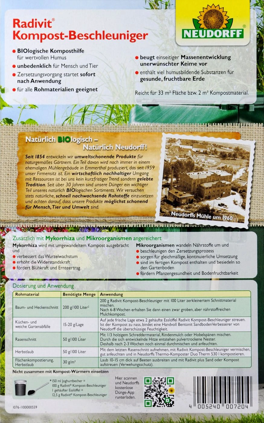 Neudorff Radivit Kompost-Beschleuniger - 1 Kg 5 Neudorff Radivit Kompost-Beschleuniger - 1 Kg – Bild 3