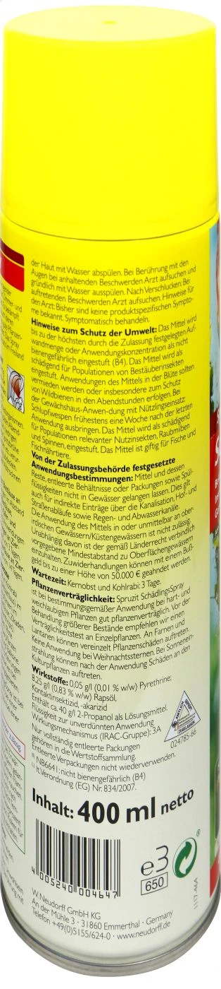 Neudorff Spruzit Schädlingsspray - 0,4 L 4 Neudorff Spruzit Schädlingsspray - 0,4 L – Bild 2