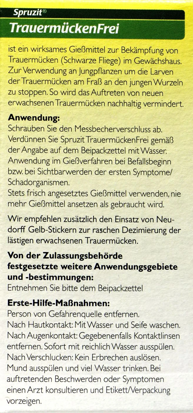Neudorff Spruzit TrauermückenFrei - 30 Ml 4 Neudorff Spruzit TrauermückenFrei - 30 Ml – Bild 2
