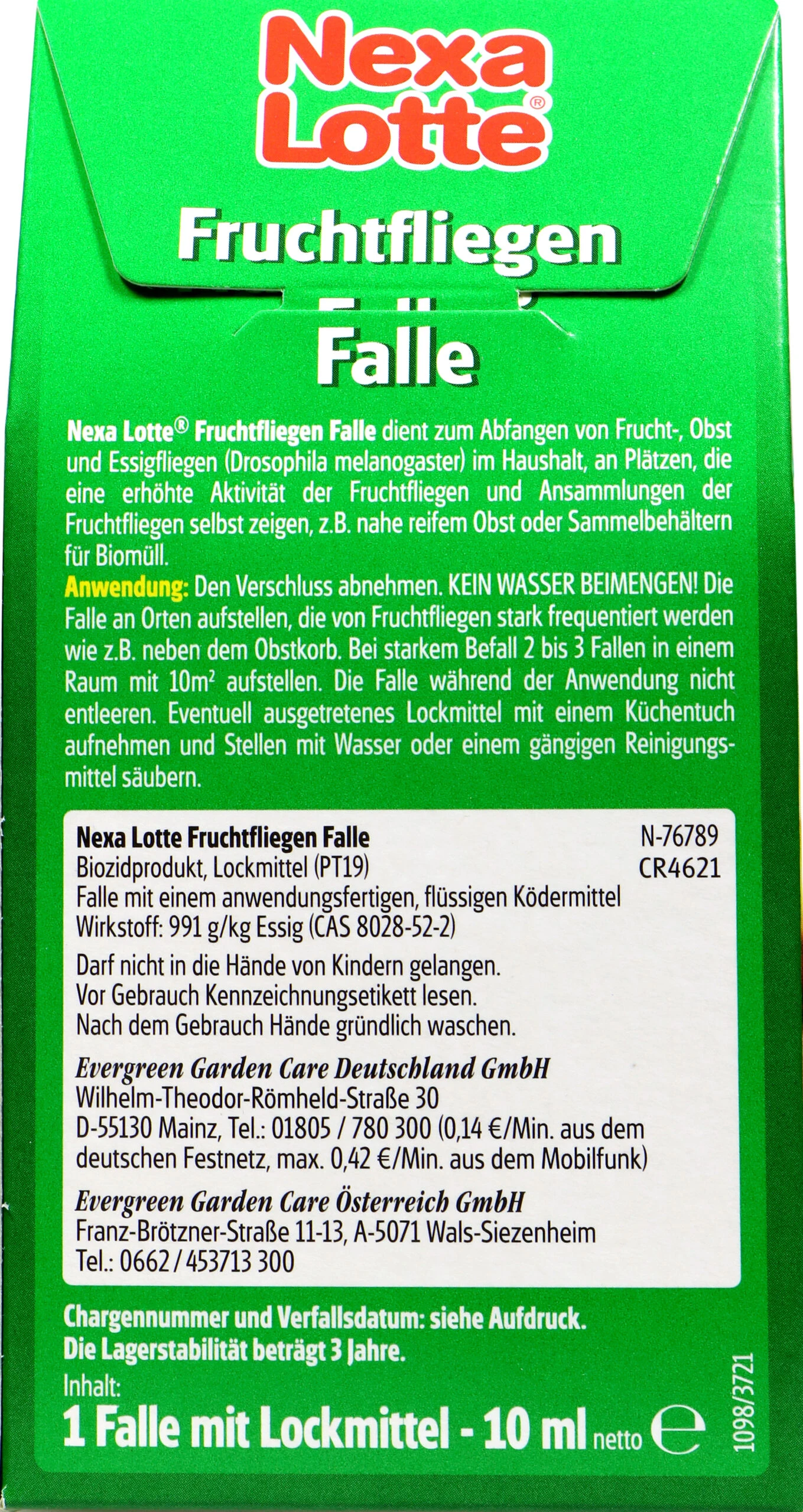 Nexa Lotte Fruchtfliegen Falle - 10 Ml 4 Nexa Lotte Fruchtfliegen Falle - 10 Ml – Bild 2