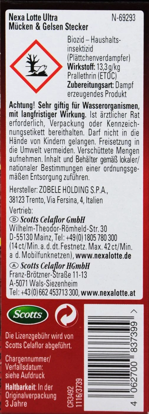 Nexa Lotte Mücken- Und Gelsenstecker Ultra Nachfüllpack - 20 Stück 4 Nexa Lotte Mücken- Und Gelsenstecker Ultra Nachfüllpack - 20 Stück – Bild 2