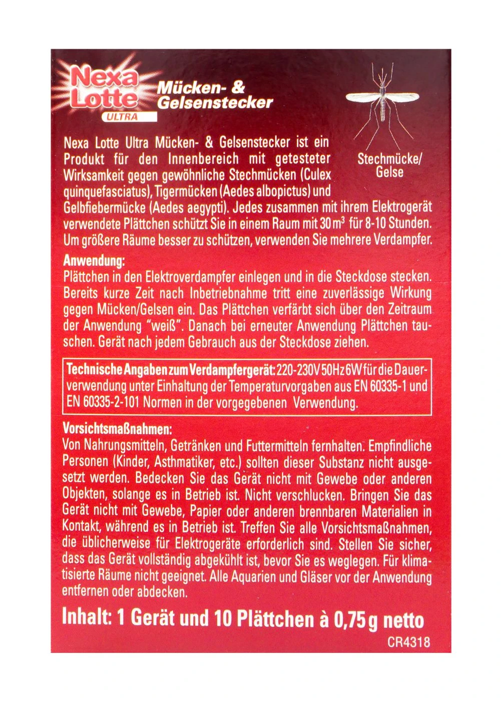 Nexa Lotte Mücken- Und Gelsenstecker Ultra Original 3 Nexa Lotte Mücken- Und Gelsenstecker Ultra Original