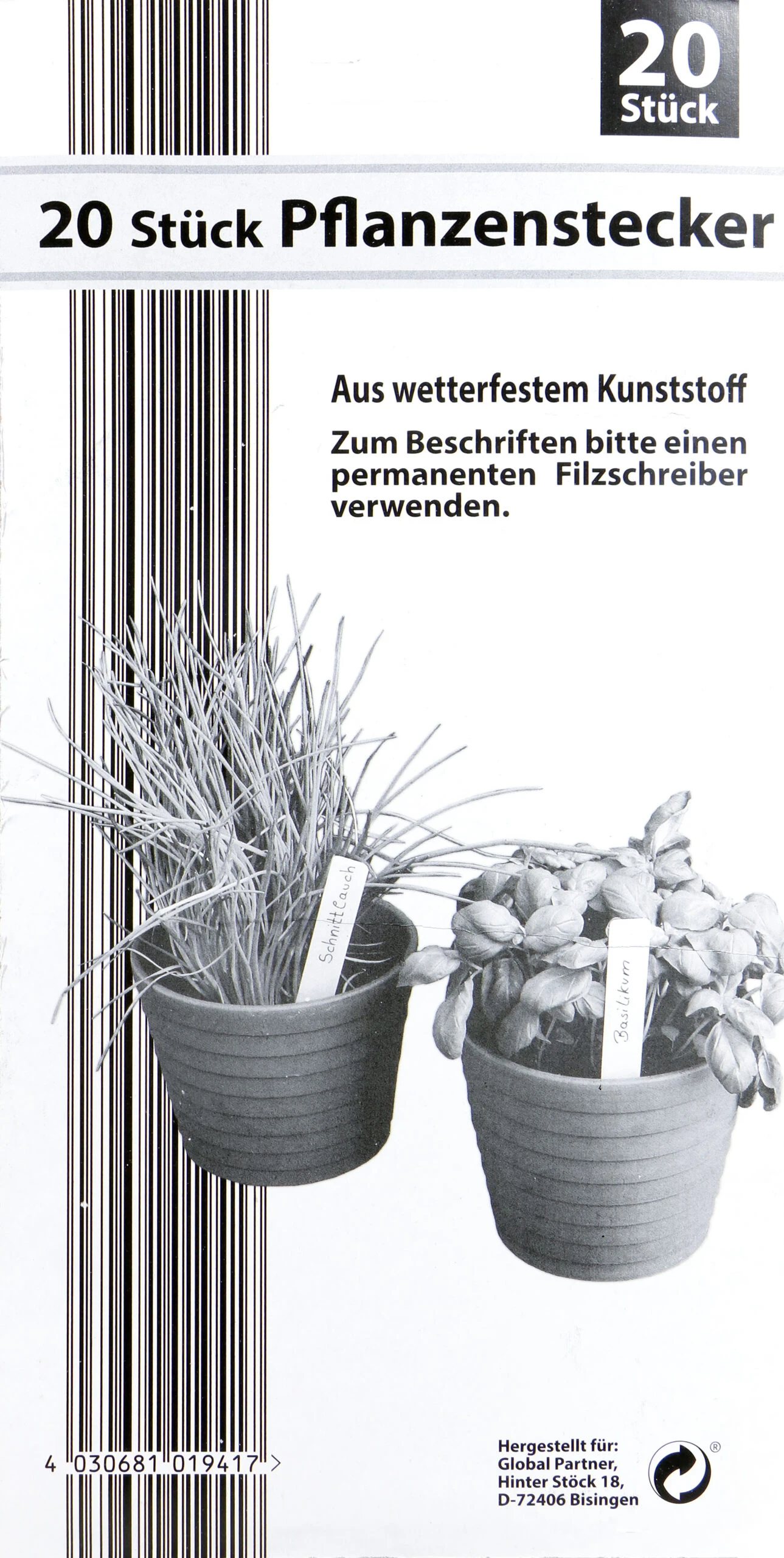 Pflanzenstecker - 20 Stück 4 Pflanzenstecker - 20 Stück – Bild 2