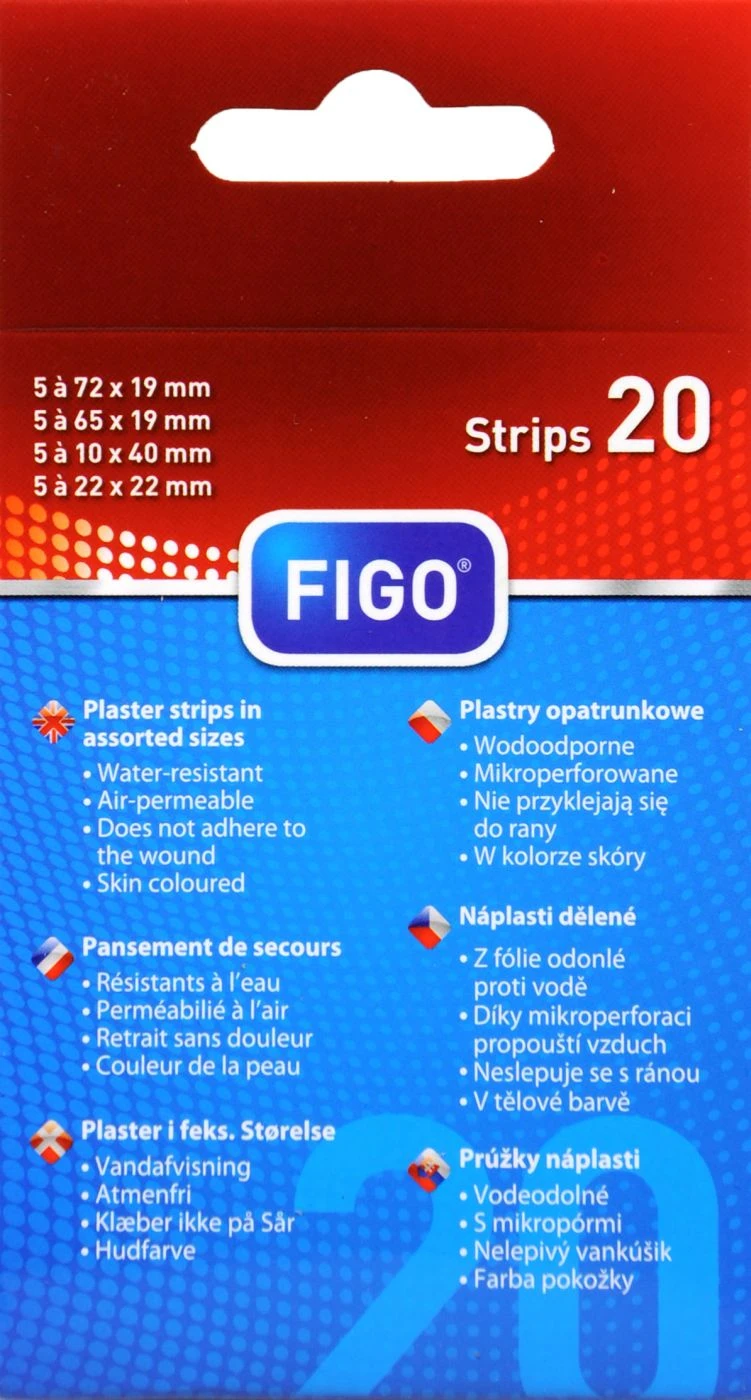 Figo Pflaster-Strips Wasserabweisend - 20 Stück 4 Figo Pflaster-Strips Wasserabweisend - 20 Stück – Bild 2