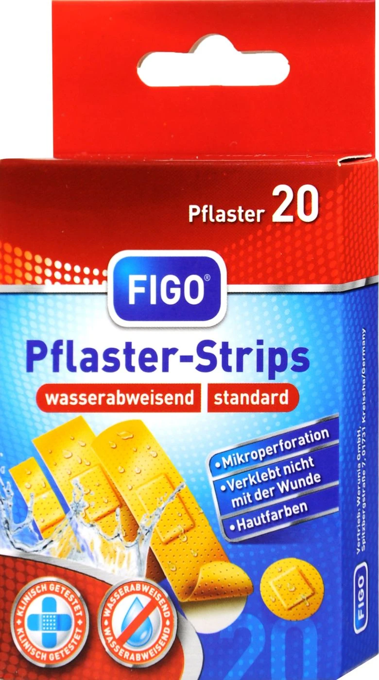 Figo Pflaster-Strips Wasserabweisend - 20 Stück 3 Figo Pflaster-Strips Wasserabweisend - 20 Stück