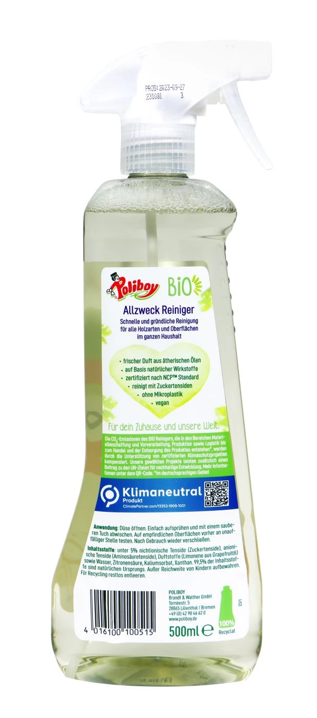 Poliboy Bio Allzweckreiniger - 500 Ml 4 Poliboy Bio Allzweckreiniger - 500 Ml – Bild 2