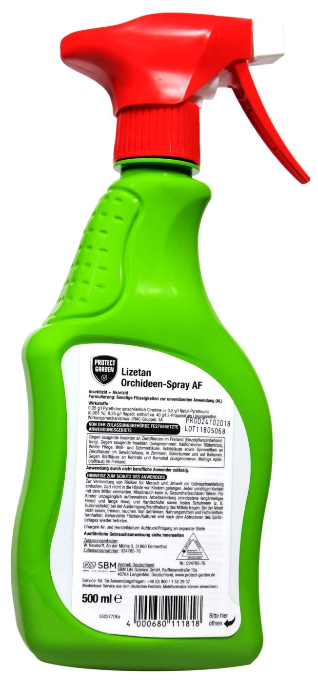 Protect Garden Lizetan Orchideen Spray AF - 0,5 L 4 Protect Garden Lizetan Orchideen Spray AF - 0,5 L – Bild 2