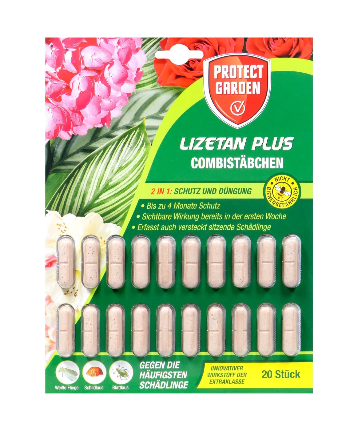 Protect Garden Lizetan Plus Combistäbchen - 20 Stück 3 Protect Garden Lizetan Plus Combistäbchen - 20 Stück