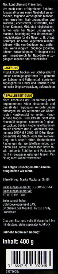 Protect Home Ratten Getreideköder - 0,4 Kg 9 Protect Home Ratten Getreideköder - 0,4 Kg -SubStral Protect20Home20Ratten20Getreidekoeder 38714 L01