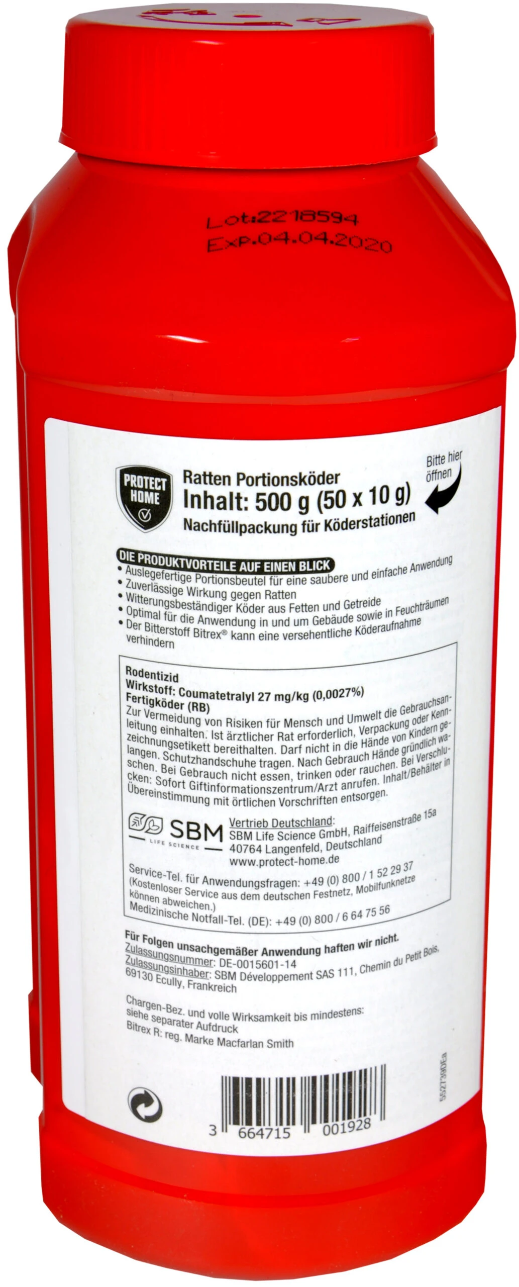 Protect Home Rodicum Ratten Portionsköder - 500 G 4 Protect Home Rodicum Ratten Portionsköder - 500 G – Bild 2