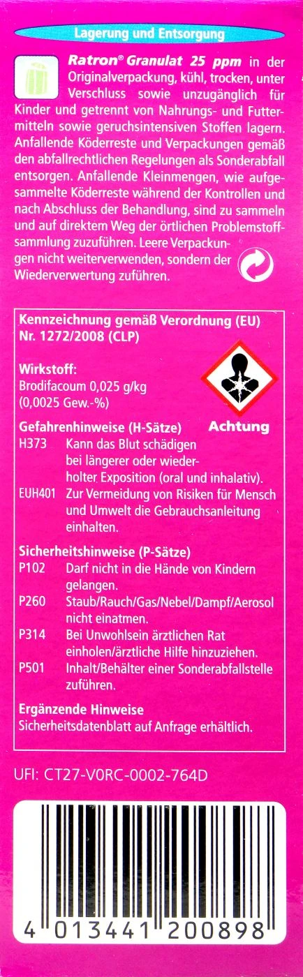 Delicia Ratron Granulat Power-Packs - 0,4 Kg 4 Delicia Ratron Granulat Power-Packs - 0,4 Kg – Bild 2