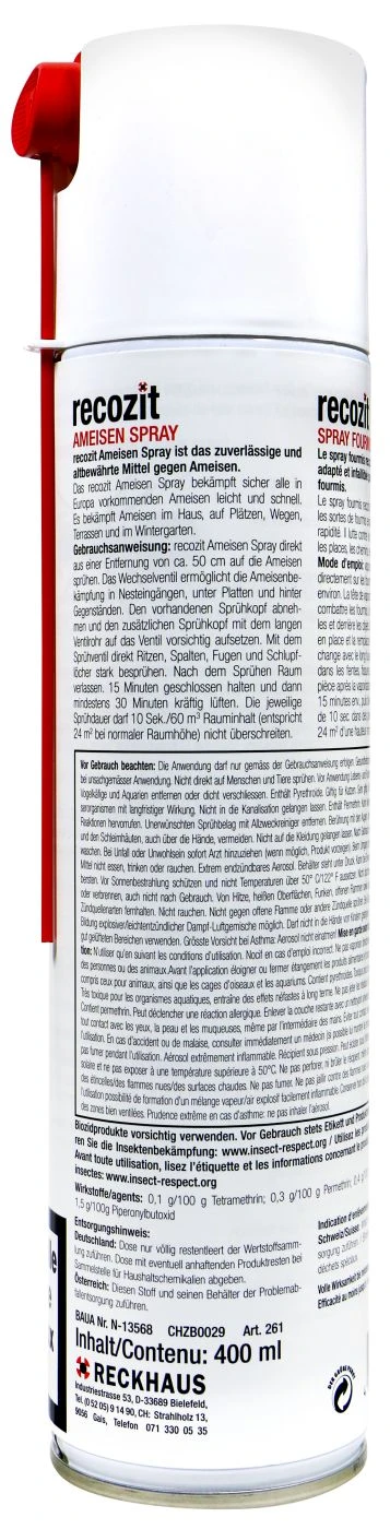 Recozit Ameisen Spray - 0,4 L 4 Recozit Ameisen Spray - 0,4 L – Bild 2