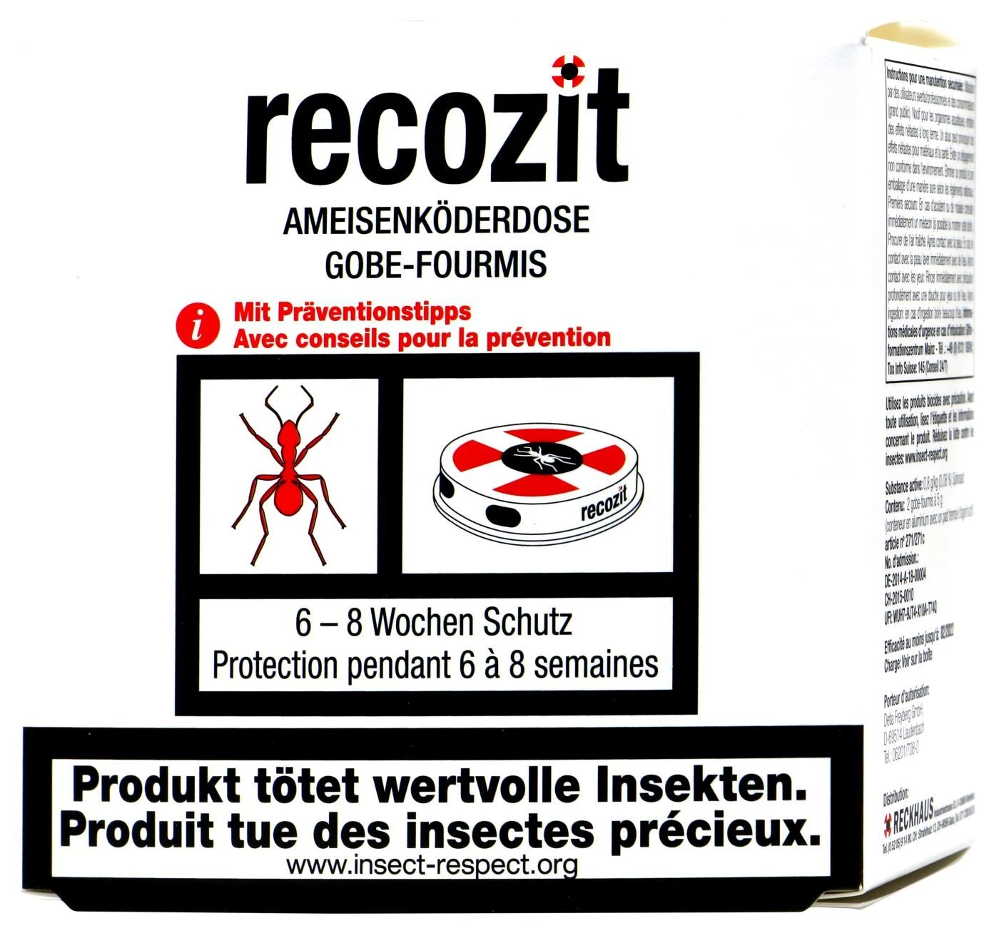 Recozit Ameisenköderdose - 2 Stück 3 Recozit Ameisenköderdose - 2 Stück