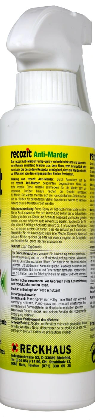 Recozit Anti-Marder Spray - 250 Ml 4 Recozit Anti-Marder Spray - 250 Ml – Bild 2